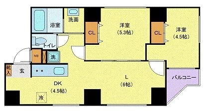 CAPITAL-1の物件間取画像