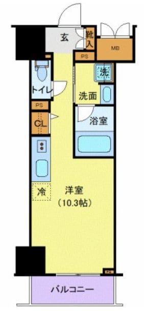 ロイジェントパークス千葉中央の物件間取画像