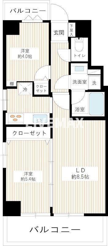 ローレルプラザ田町の物件間取画像