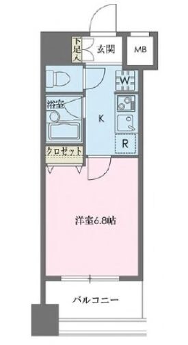 八丁堀駅 徒歩5分 10階の物件間取画像