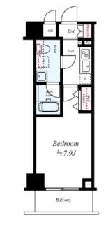 亀戸駅 徒歩6分 8階の物件間取画像