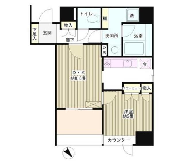 カルナ築地の物件間取画像