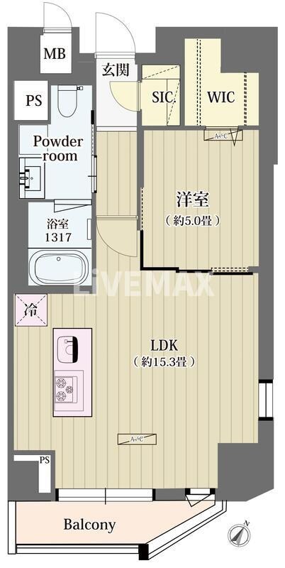 シュトラーレ神山町の物件間取画像