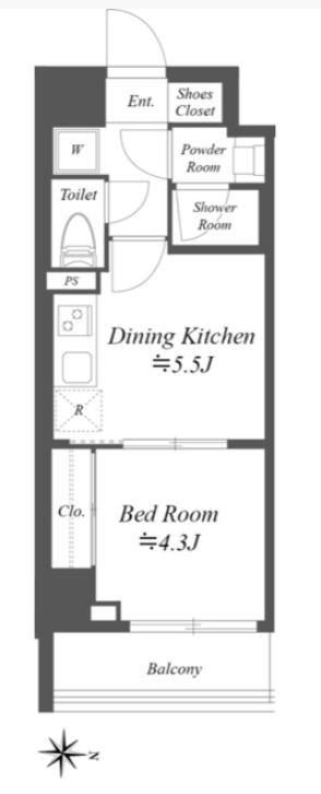 本所吾妻橋駅 徒歩3分 3階の物件間取画像