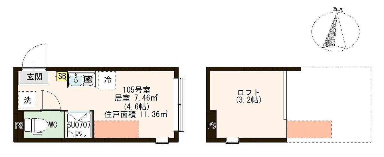 レインパレス西大島の物件間取画像