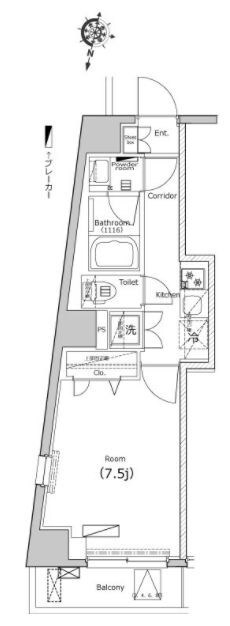 三軒茶屋駅 徒歩9分 6階の物件間取画像