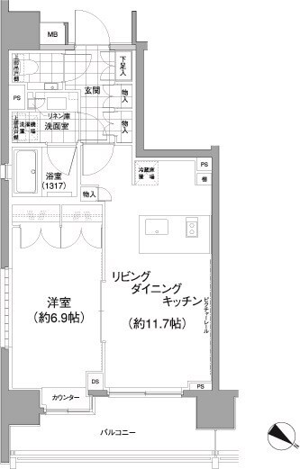 渋谷駅 徒歩8分 5階の物件間取画像