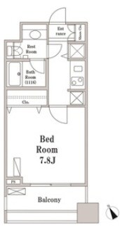 八丁堀駅 徒歩4分 7階の物件間取画像