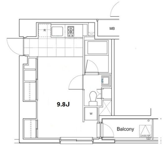 東池袋駅 徒歩2分 4階の物件間取画像