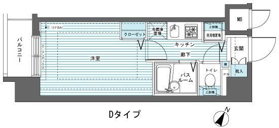 三田駅 徒歩7分 5階の物件間取画像