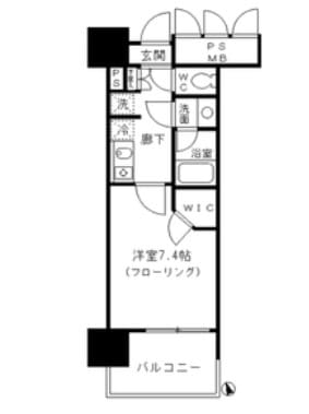 フォンテーヌ芝浦の物件間取画像