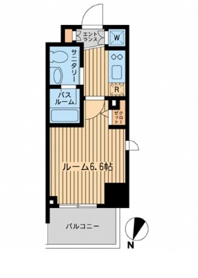 門前仲町駅 徒歩8分 2階の物件間取画像