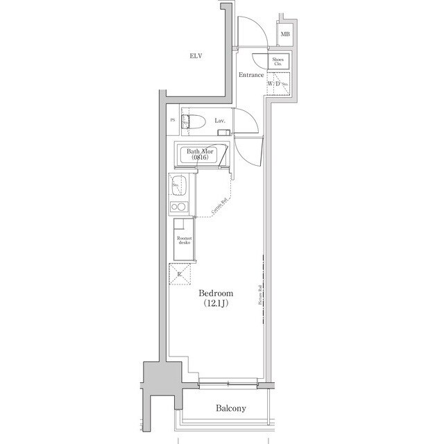 ザ・パークハビオ日本橋三越前の物件間取画像