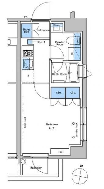 ブラウ戸越銀座テラスの物件間取画像