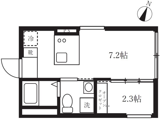 アピチェ南千住 A棟の物件間取画像