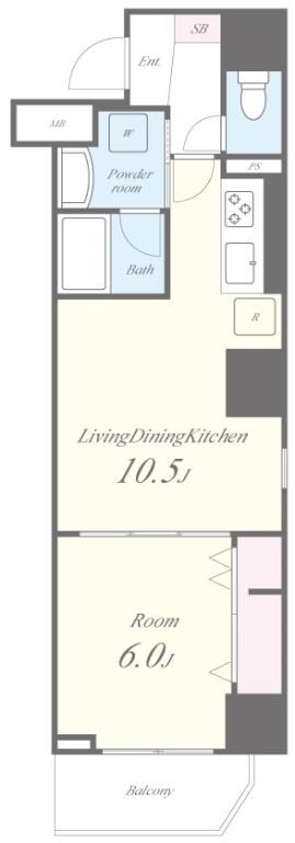 亀戸駅 徒歩7分 2階の物件間取画像