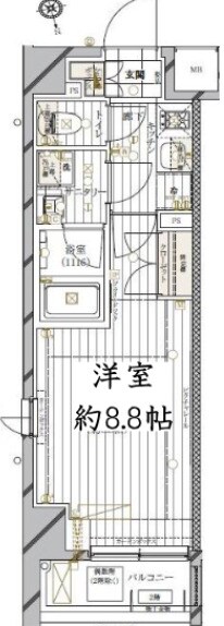 立会川駅 徒歩8分 4階の物件間取画像