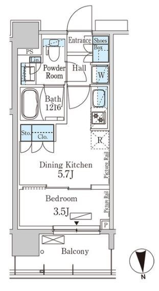 稲荷町駅 徒歩6分 11階の物件間取画像