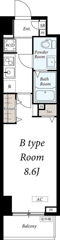 上野駅 徒歩8分 6階の物件間取画像
