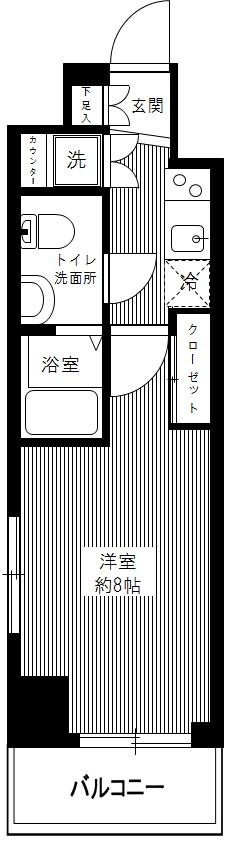 TRADIS RISE錦糸町の物件間取画像