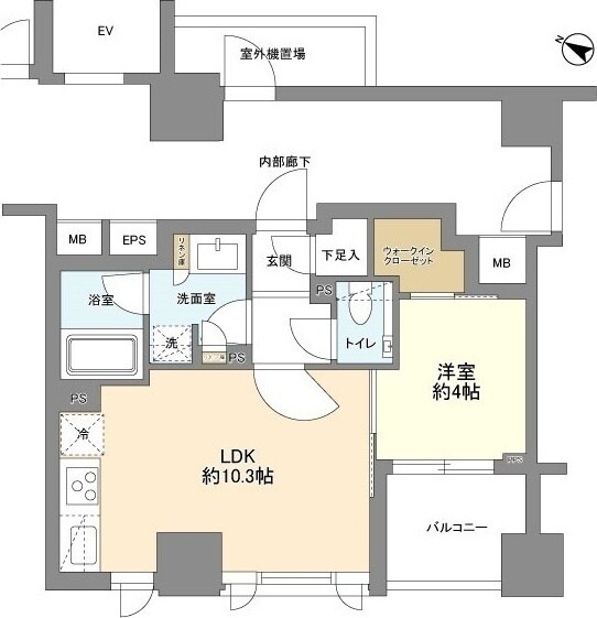 赤坂駅 徒歩3分 7階の物件間取画像