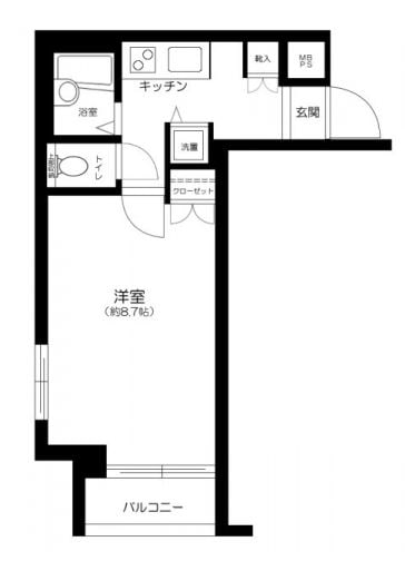 大岡山駅 徒歩9分 2階の物件間取画像