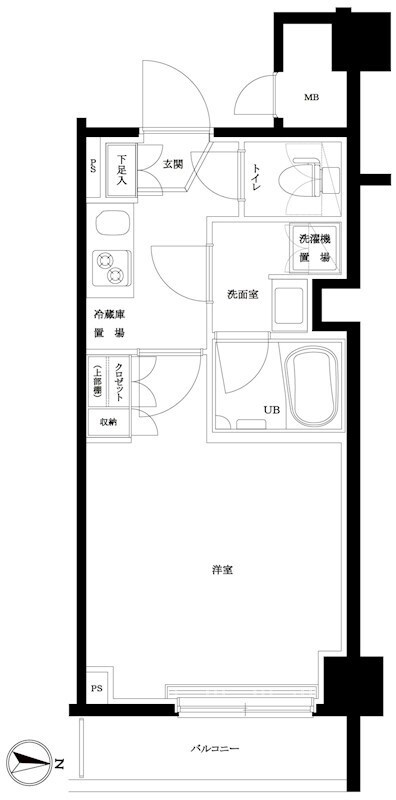 ルーブル東十条弐番館の物件間取画像