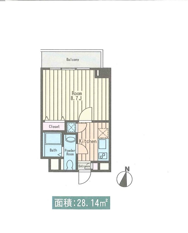 ベルジェ東陽町の物件間取画像