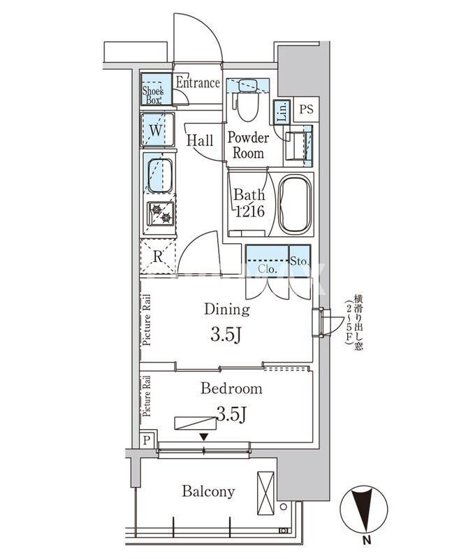 パークアクシス上野ＥＡＳＴの物件間取画像