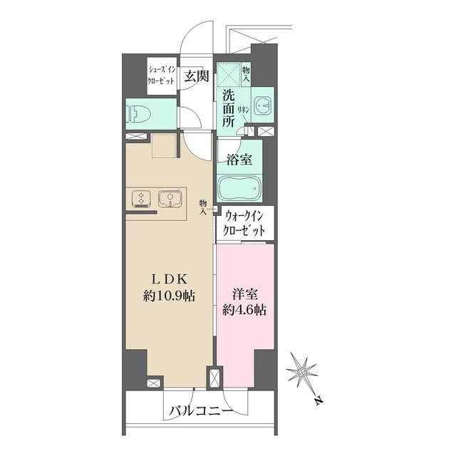 曙橋駅 徒歩4分 8階の物件間取画像