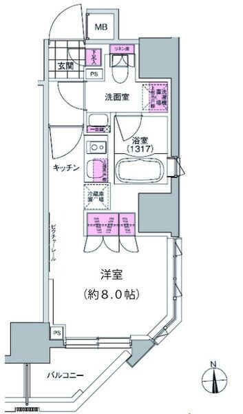 馬喰町駅 徒歩2分 9階の物件内観写真