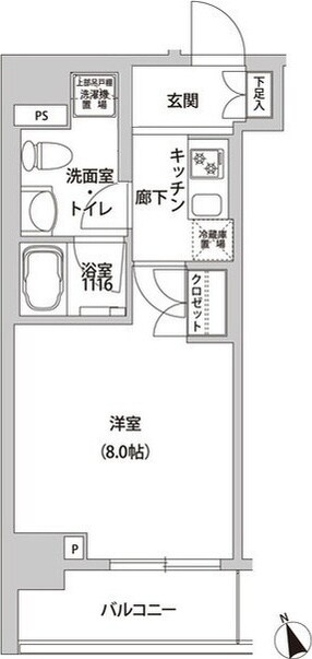 四ツ谷駅 徒歩6分 5階の物件間取画像