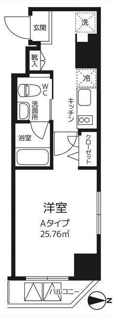 三ノ輪駅 徒歩3分 7階の物件間取画像