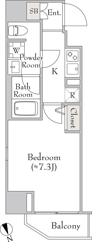 ルミークアン北上野の物件間取画像