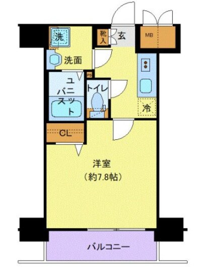 プレサンス新宿中落合メーディオの物件間取画像