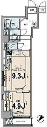 勝どき駅 徒歩2分 2階の物件間取画像