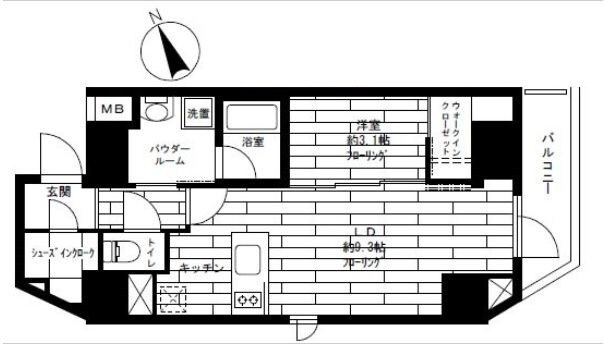 浅草橋駅 徒歩5分 11階の物件間取画像