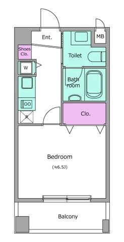 レジディア新川の物件間取画像