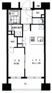 パークハウス八丁堀リバーサイドの物件間取画像