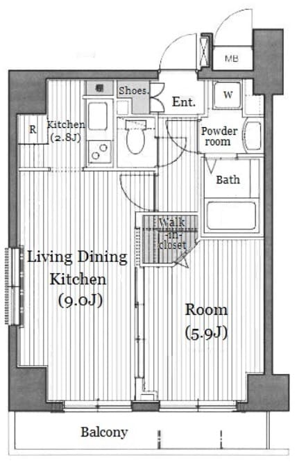 グランド・ガーラ日本橋茅場町の物件間取画像