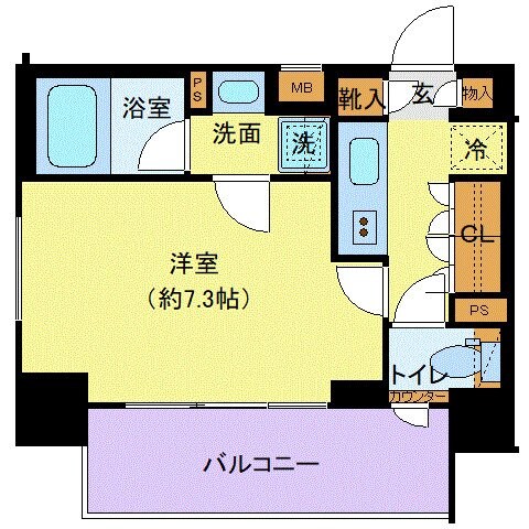 亀戸駅 徒歩9分 9階の物件間取画像