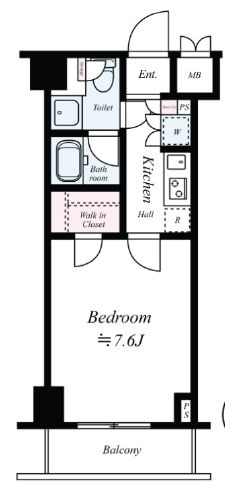 清澄白河駅 徒歩10分 4階の物件間取画像