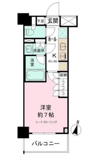 亀戸駅 徒歩5分 2階の物件間取画像