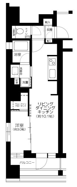 ピアース銀座レジデンスの物件間取画像