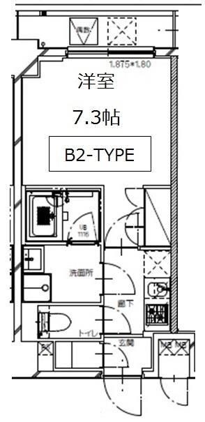 S-RESIDENCE月島の物件間取画像