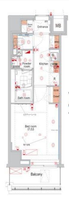 亀戸駅 徒歩2分 4階の物件間取画像