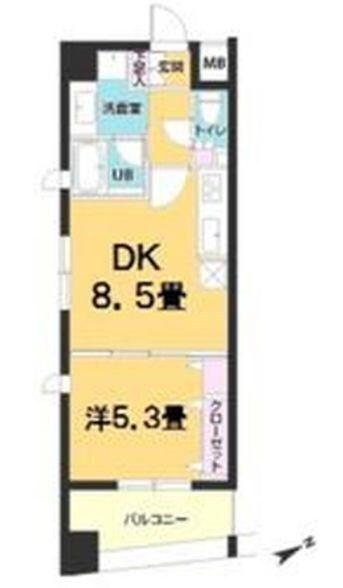 カスタリア新御茶ノ水の物件間取画像