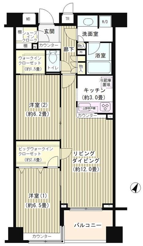 ＫＤＸレジデンス日本橋水天宮の物件間取画像