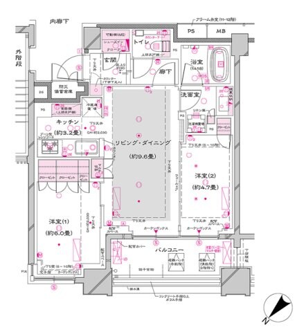 オーパスレジデンス銀座イーストの物件間取画像