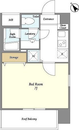 ミリアレジデンス赤坂の物件間取画像